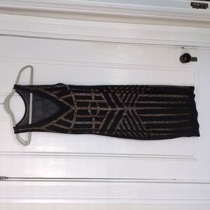 🌙 Blingy Tron Gatsby Sheer Bodycon Dress